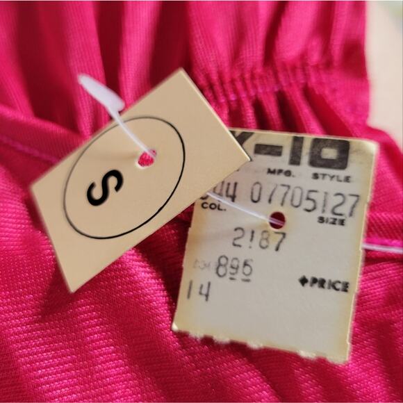 Deadstock Elizabeth of NY Red Lingerie Maxi Dress, size Small - Picture 4 of 6